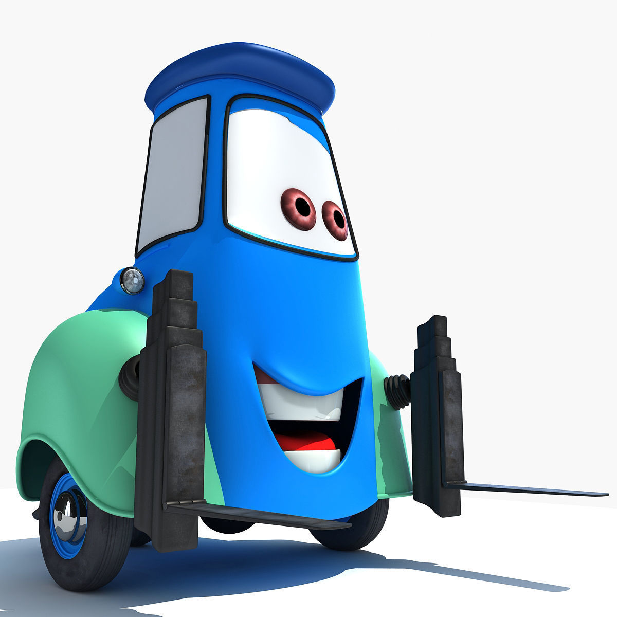 Guido Character from Movie Cars 3D model_3