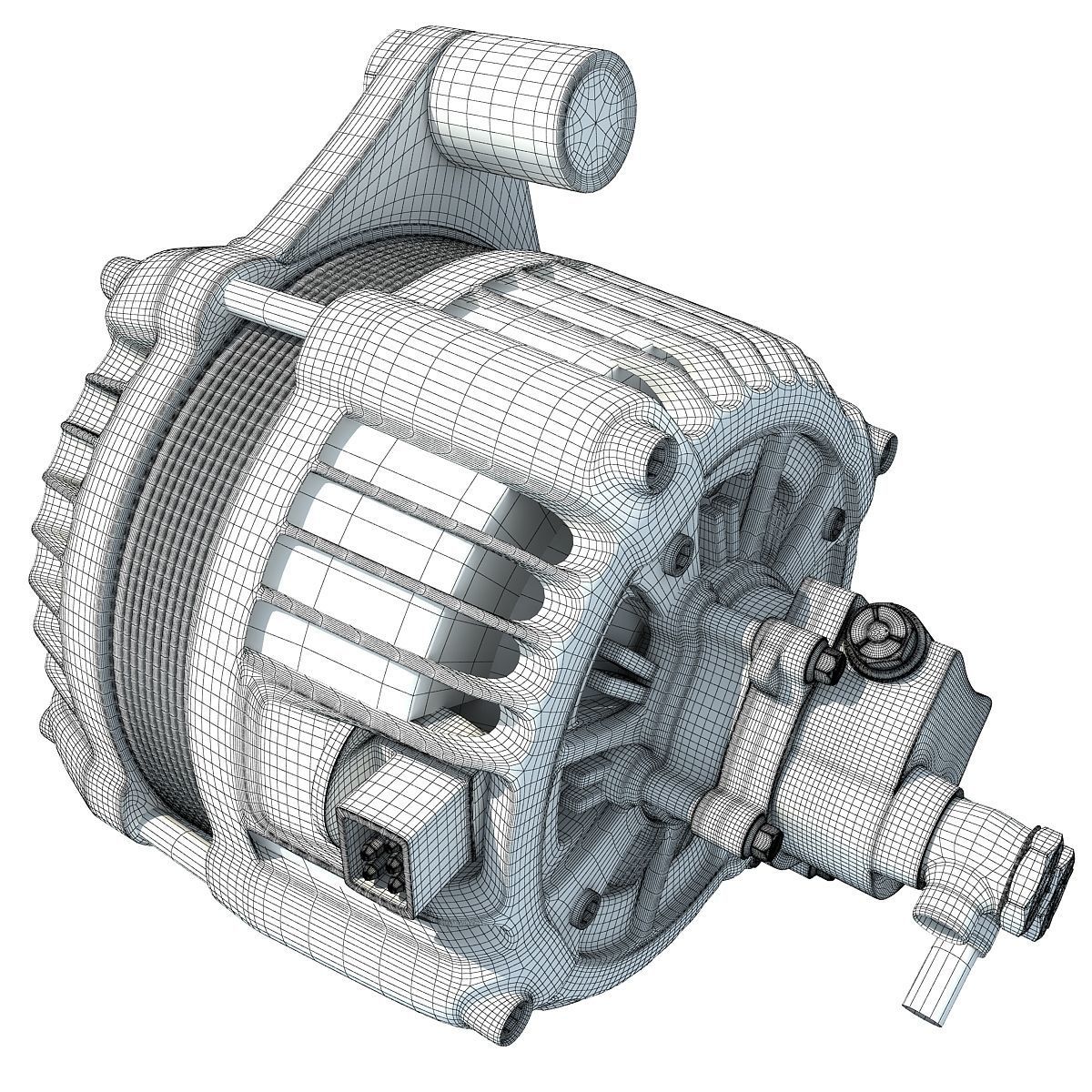 Combustion Alternator 3D model_11