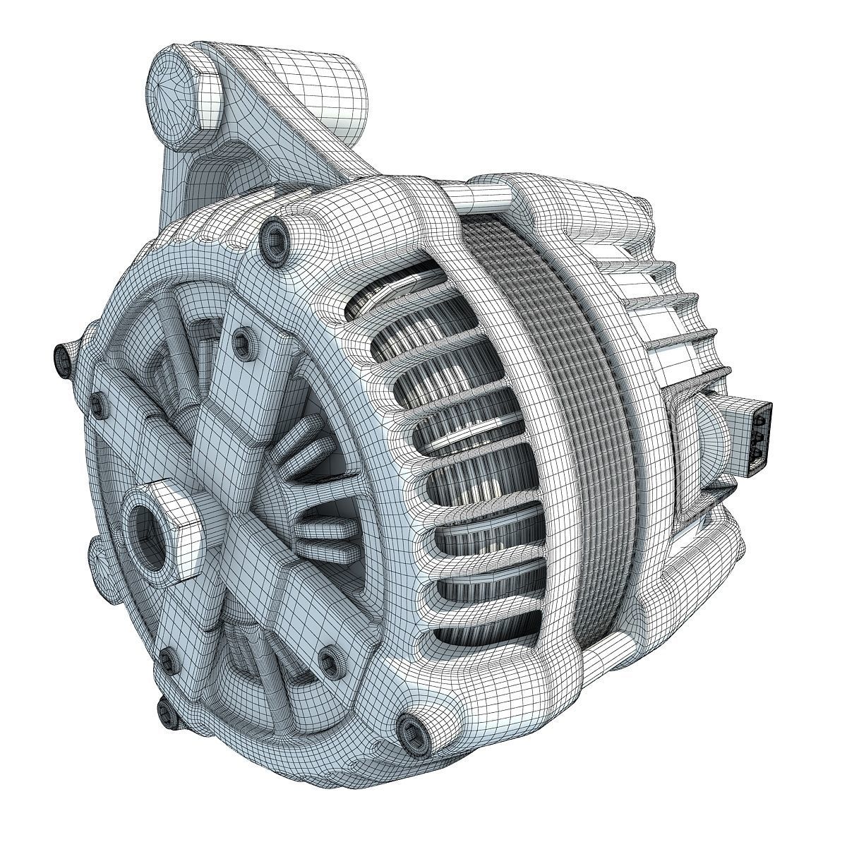 Combustion Alternator 3D model_9
