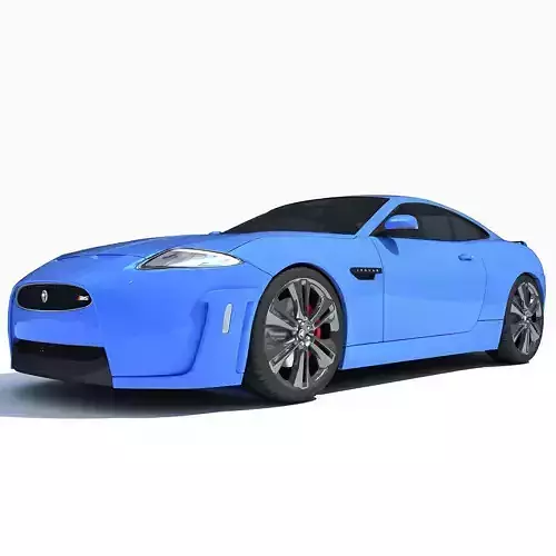 Blue Luxury Car 3D model