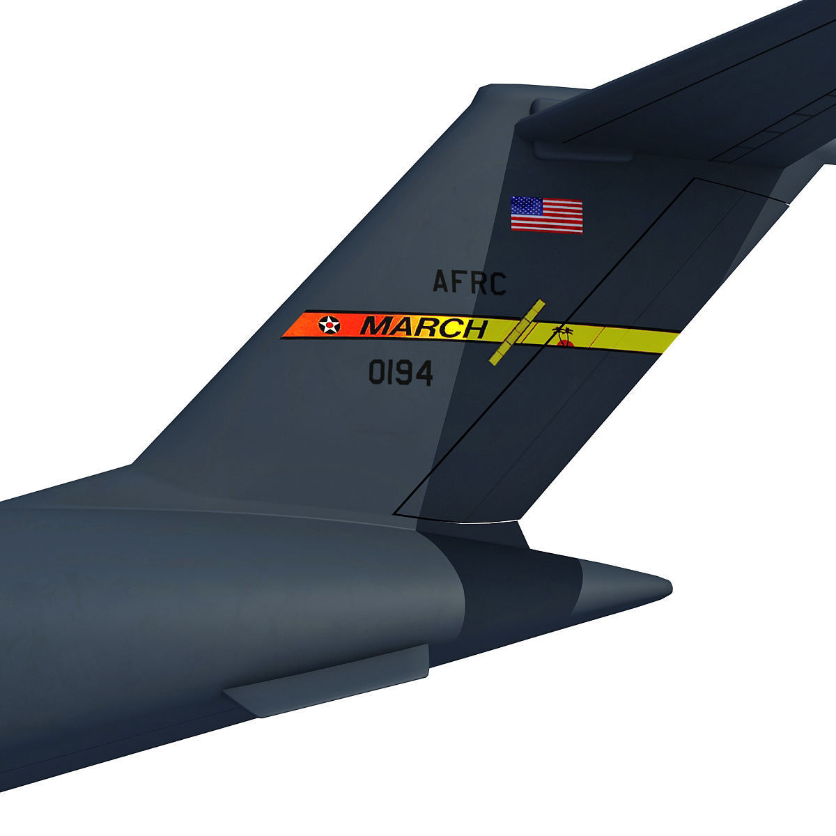 Military Globemaster C-17 Aircraft 3D model_18