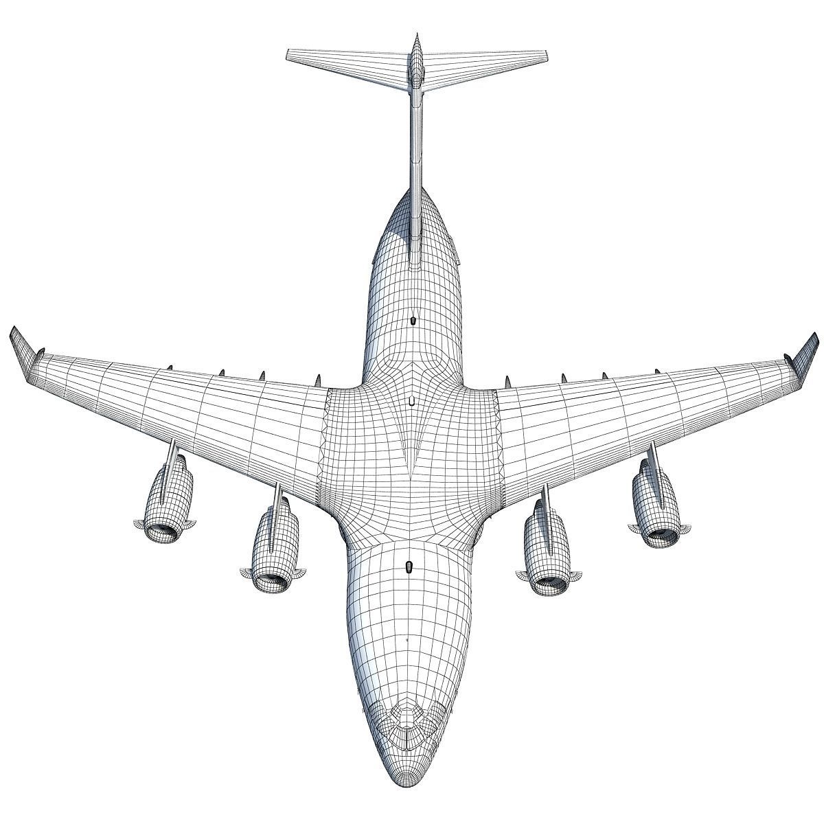 Military Globemaster C-17 Aircraft 3D model_23
