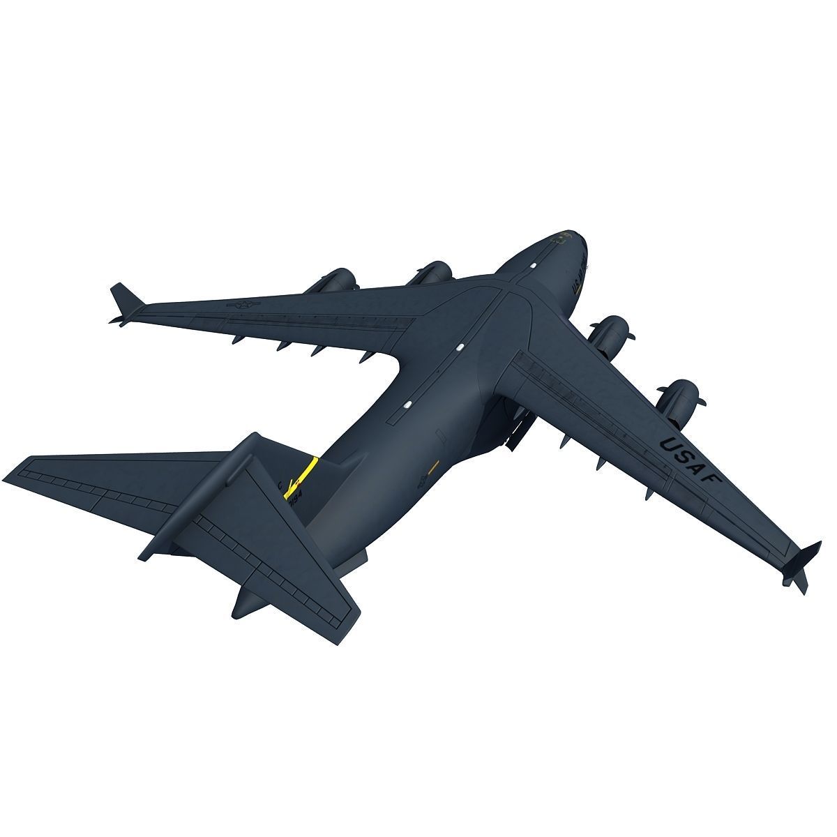 Military Globemaster C-17 Aircraft 3D model_10