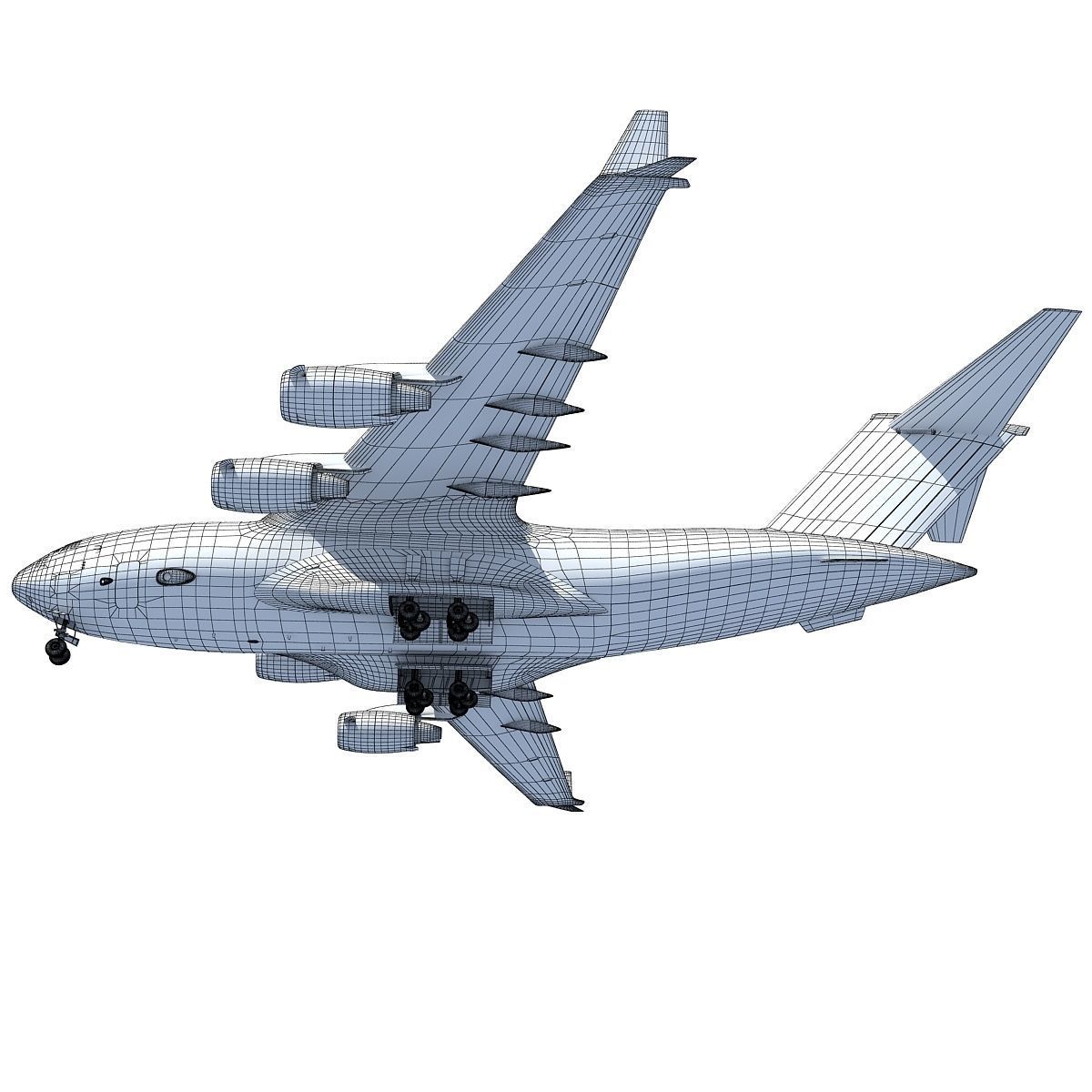 Military Globemaster C-17 Aircraft 3D model_20