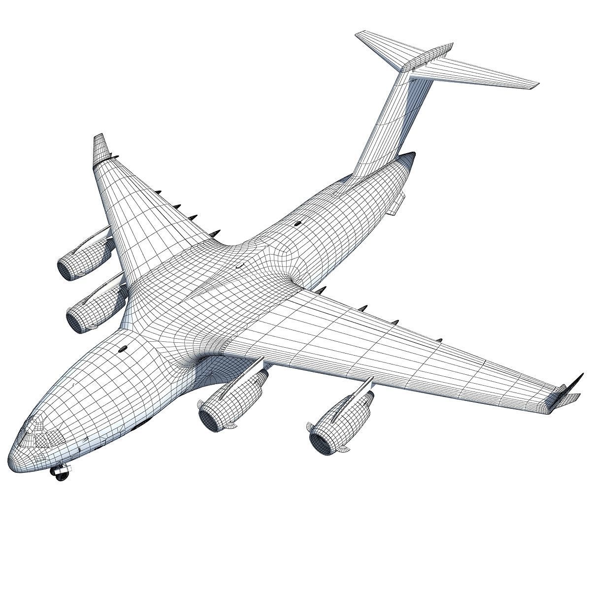 Military Globemaster C-17 Aircraft 3D model_22