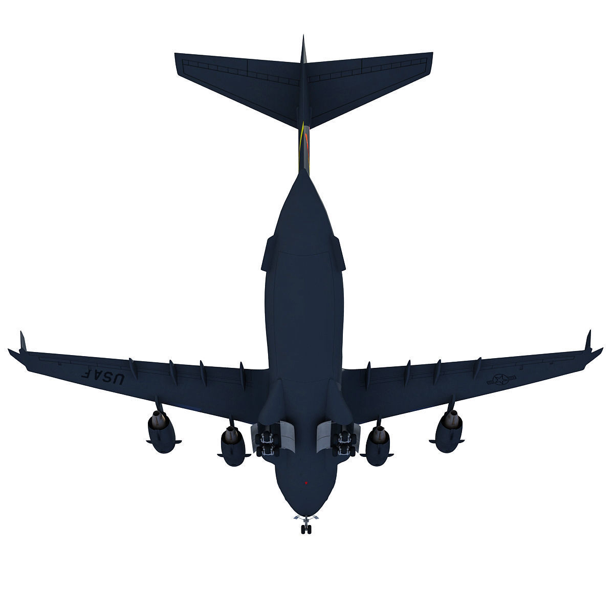 Military Globemaster C-17 Aircraft 3D model_11