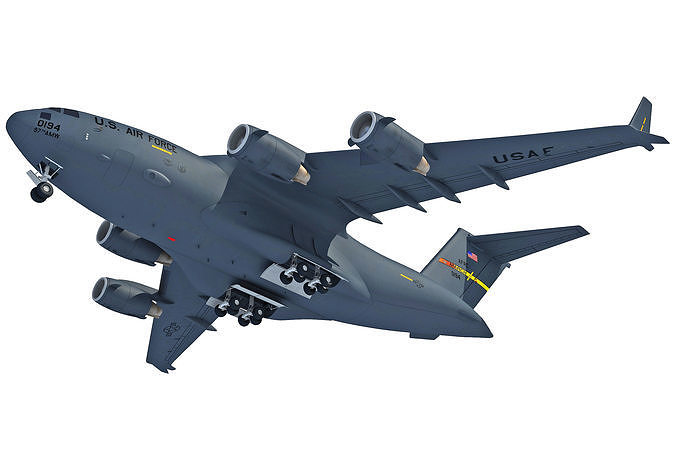 Military Globemaster C-17 Aircraft 3D model