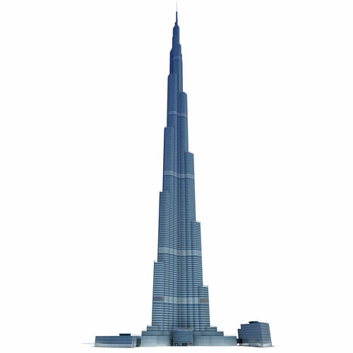 Burj Khalifa Tower 3D model