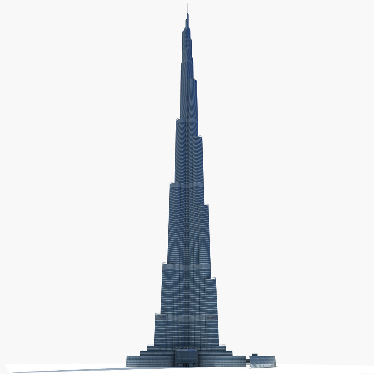 Burj Khalifa Tower 3D model_2