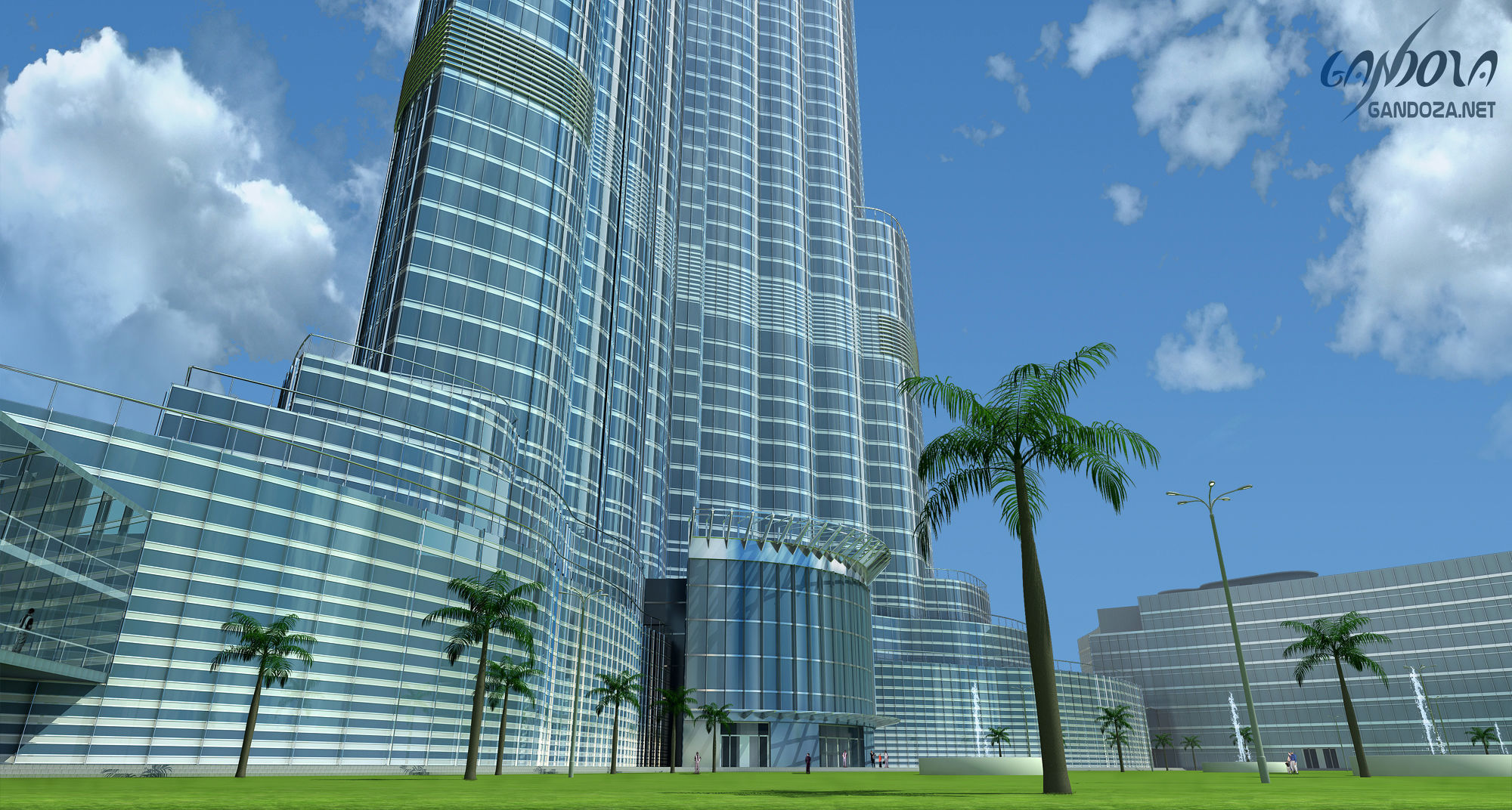 Burj Khalifa Tower 3D model_6