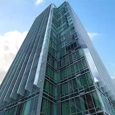 Modern Glass Building 3D model