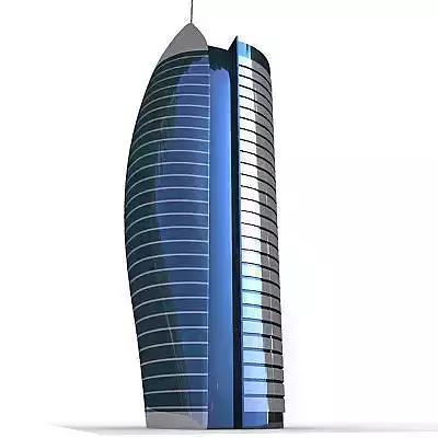 Modern Tall Glass Office