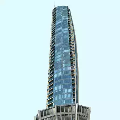 Low Poly Textured City Building