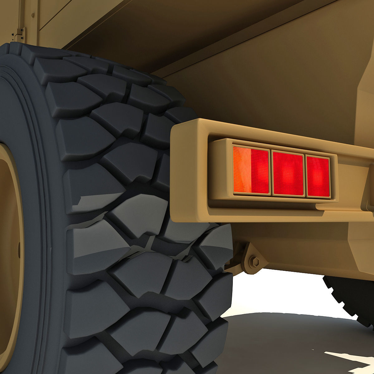 Yellow TMV tank 3D model_17