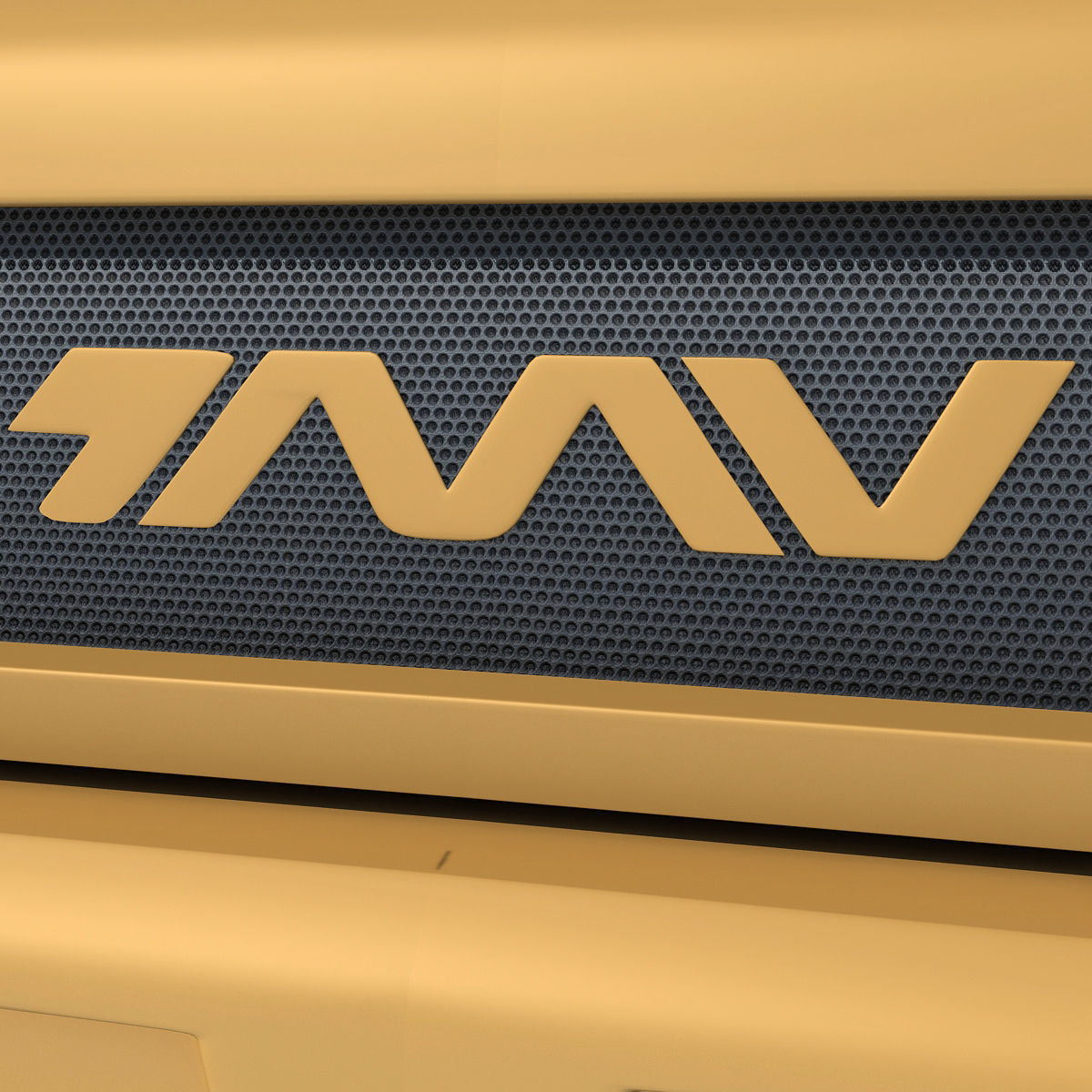 Yellow TMV tank 3D model_18