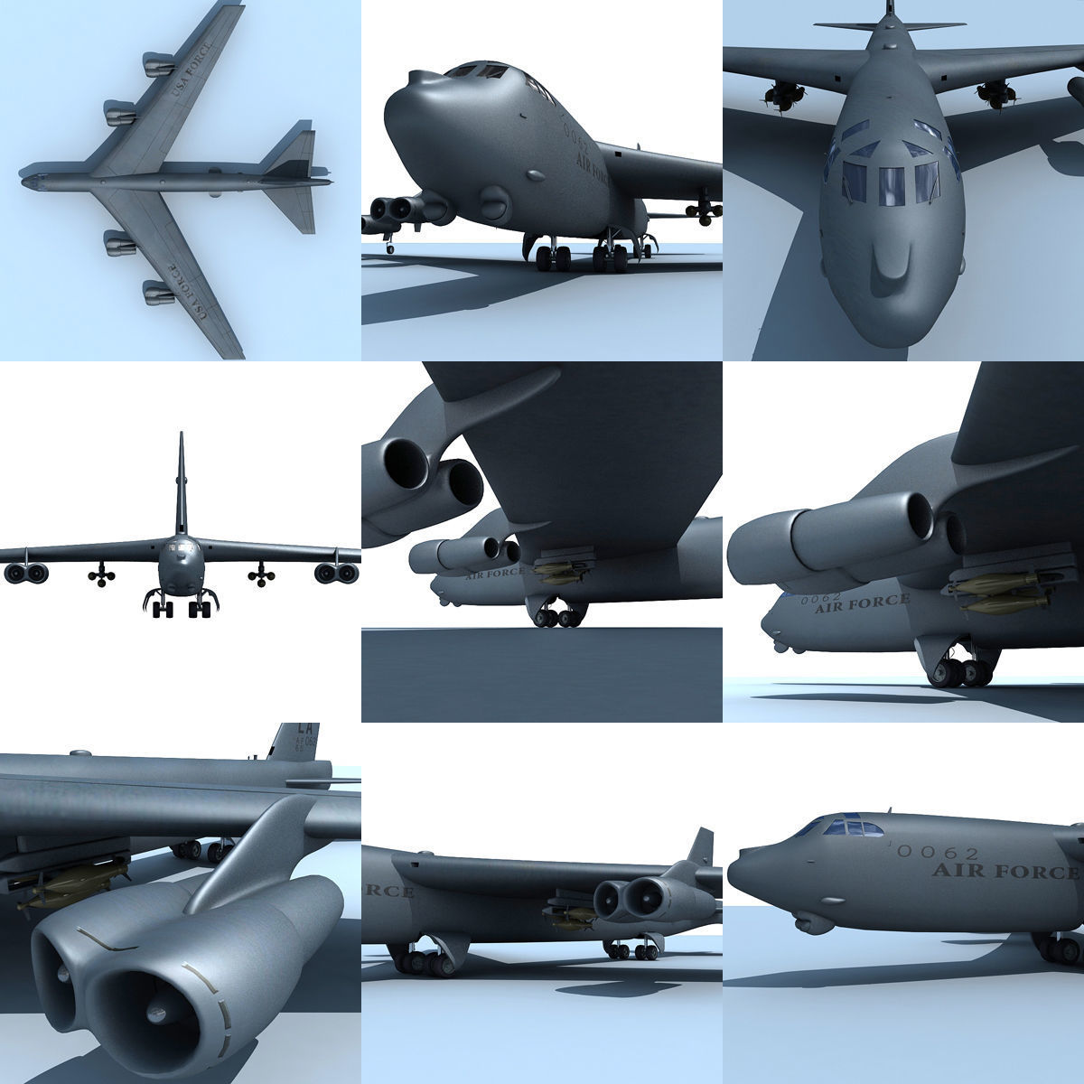 Boeing B-52 Stratofortress  3D model_6
