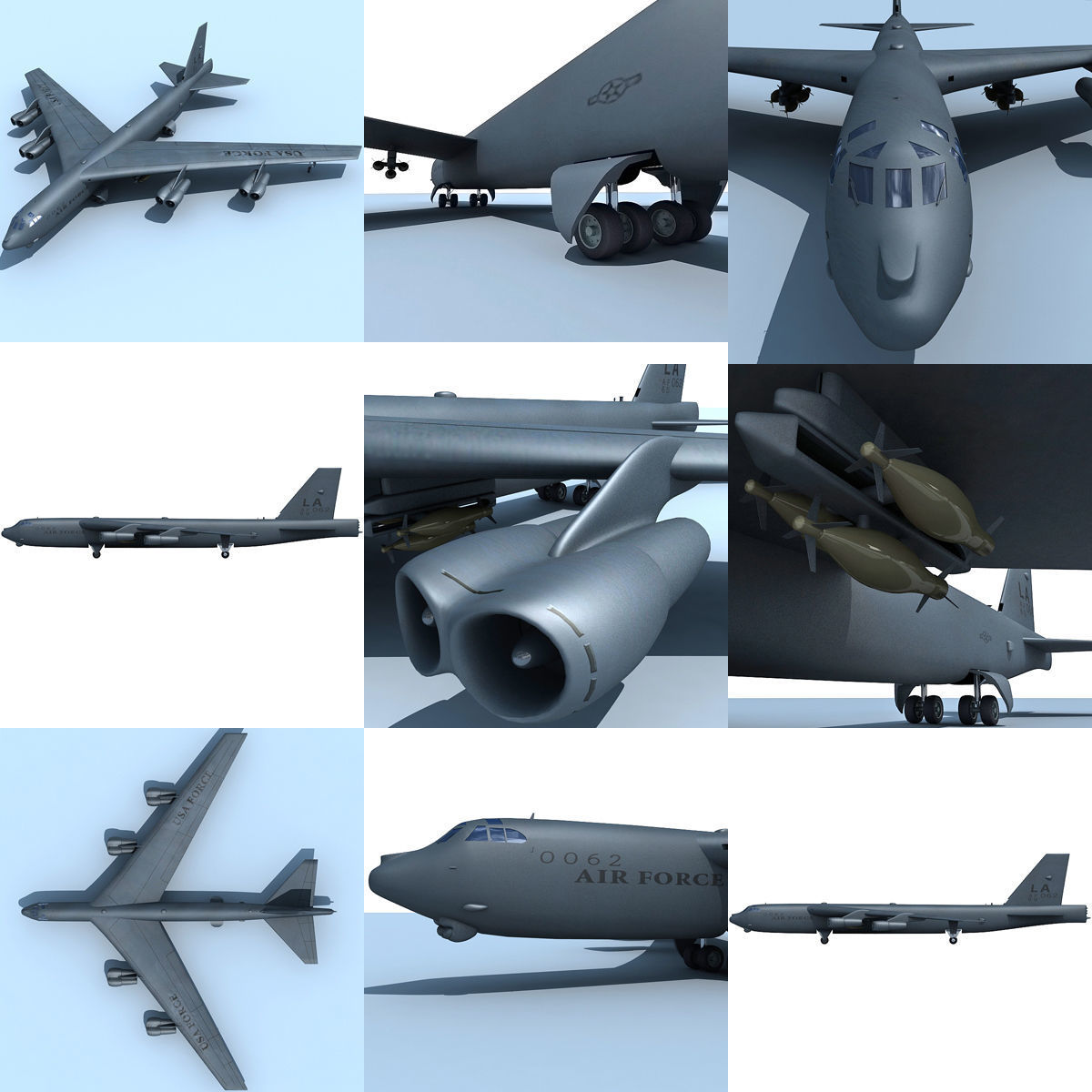 Boeing B-52 Stratofortress  3D model_7