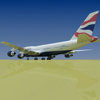 6 Textures for Boeing 3D model_6