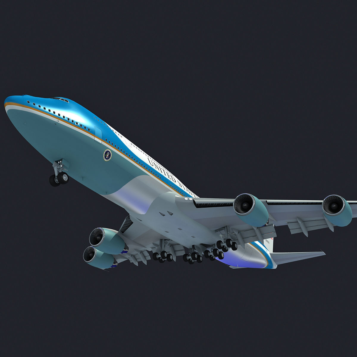 Boeing Air Force One VC-25 3D model_13