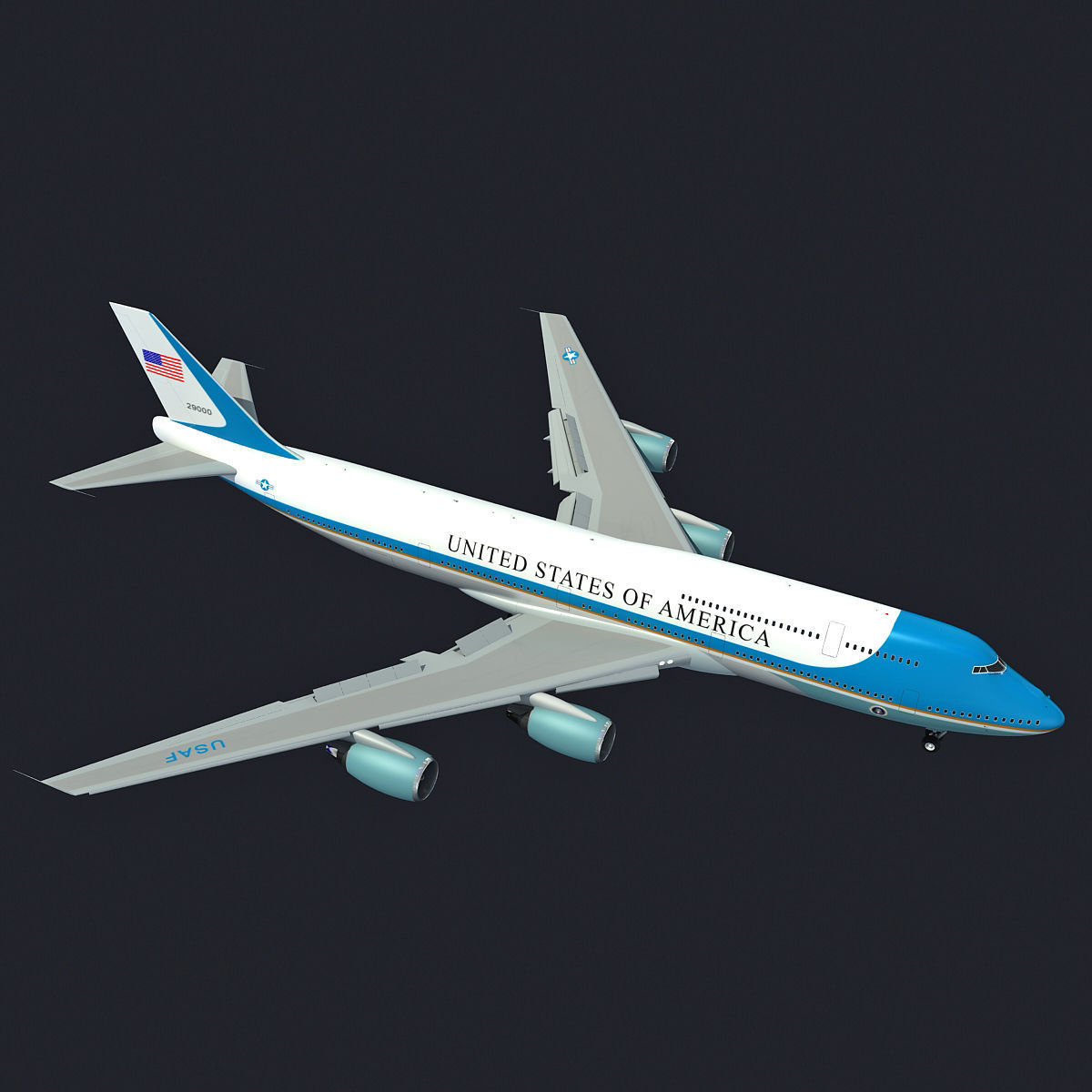 Boeing Air Force One VC-25 3D model_2