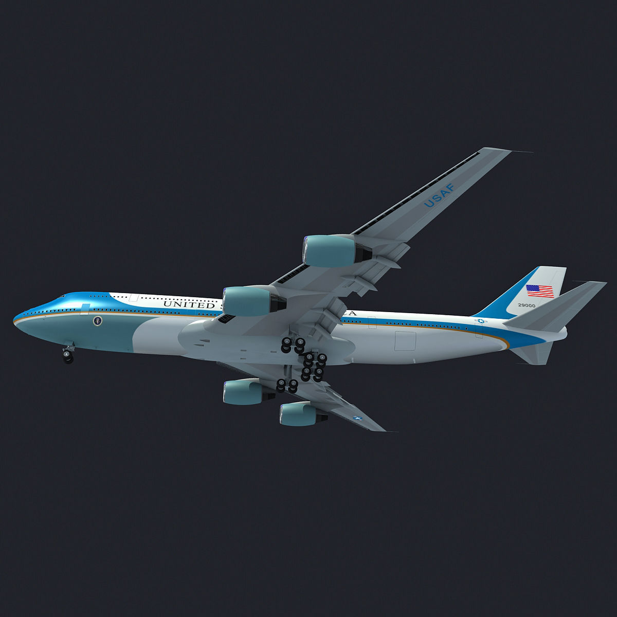 Boeing Air Force One VC-25 3D model_12