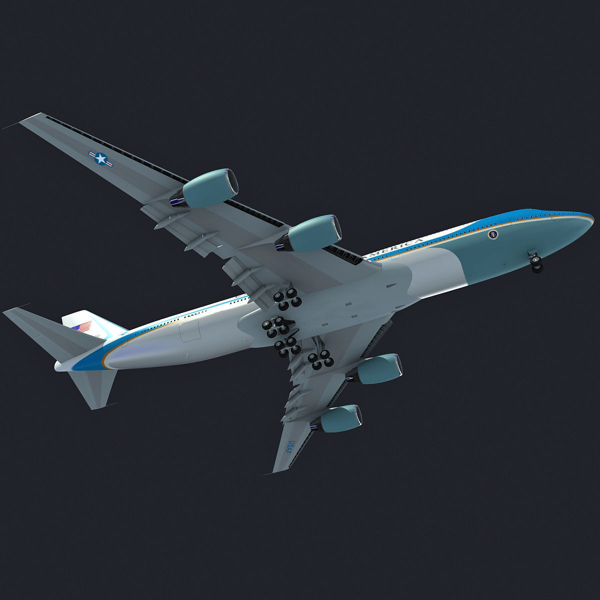 Boeing Air Force One VC-25 3D model_8
