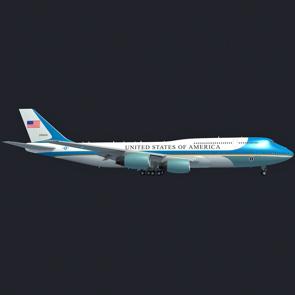 Boeing Air Force One VC-25 3D model_5