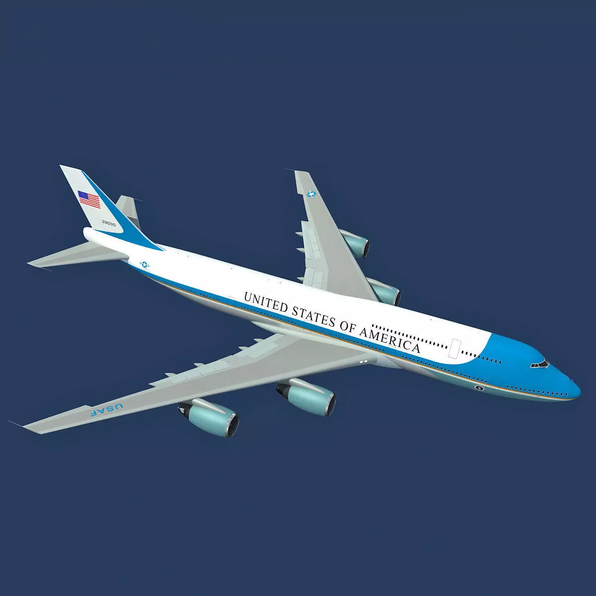 Boeing Air Force One VC-25 3D model_0