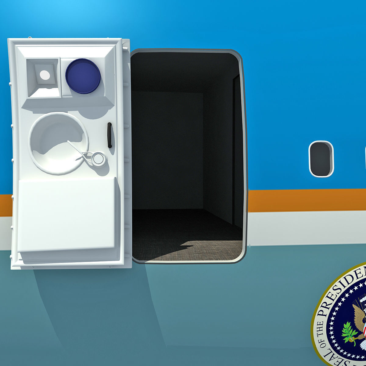 Boeing Air Force One and Marine One 3D model_17
