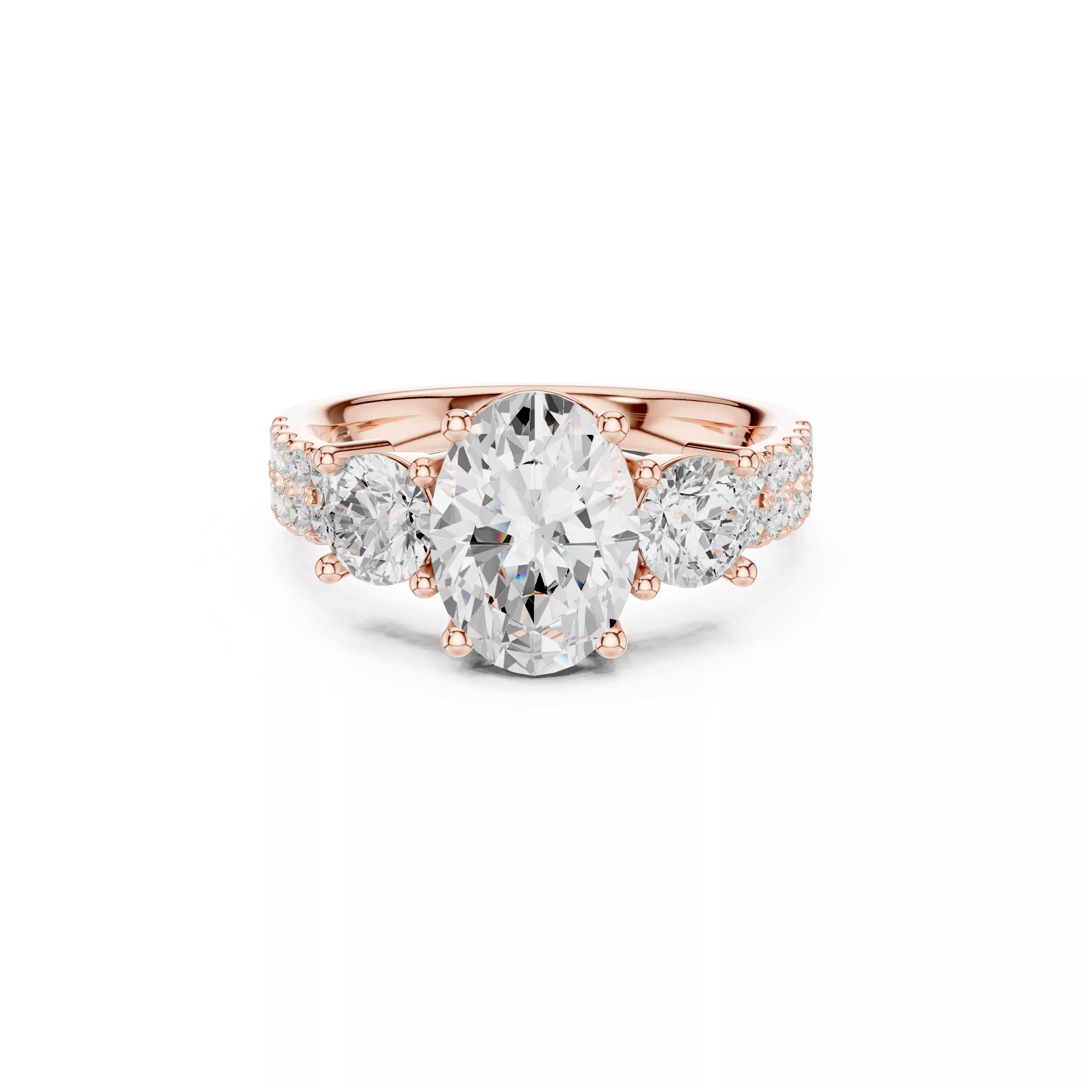 Custom Fine Jewelry Diamond Ring Gold Band STL 3DM 718 3D model 3D ...