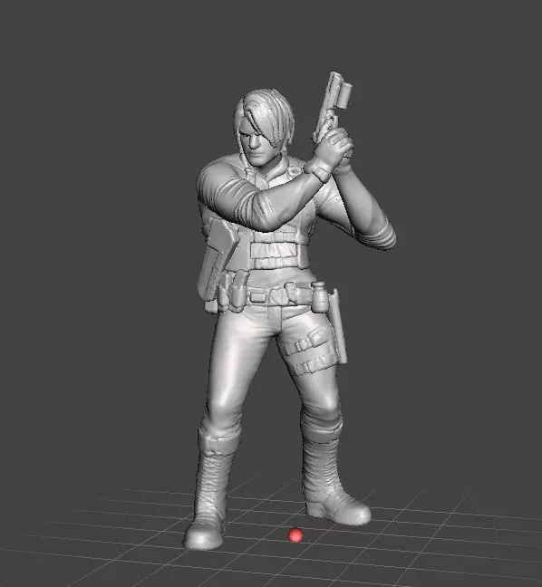 RE9 LEON MINIATURE MODEL FOR HORROR OR FANTASY GAMES RPG DND 3D print model