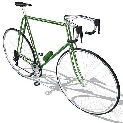 Simple Street Bicycle 3D model_4