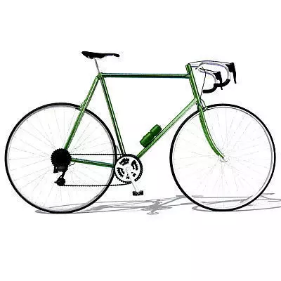 Simple Street Bicycle 3D model_0