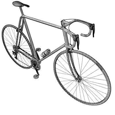 Simple Street Bicycle 3D model_11