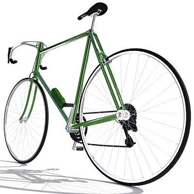 Simple Street Bicycle 3D model_1