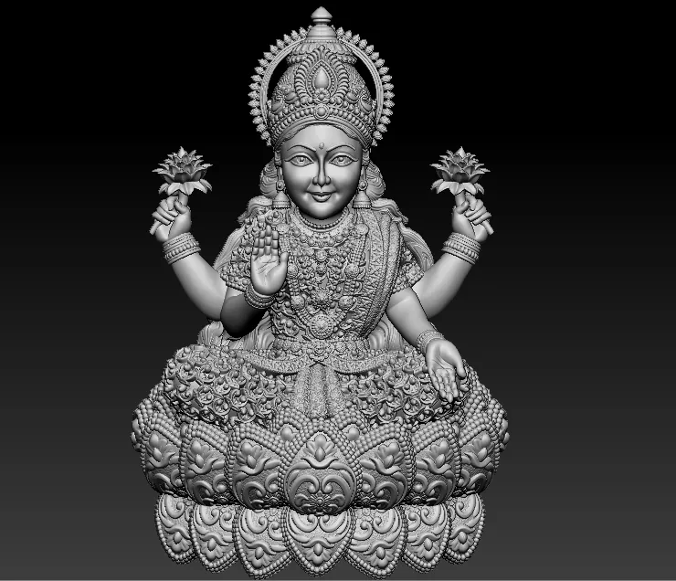 Laxmi Mata 3D print model 3D print model