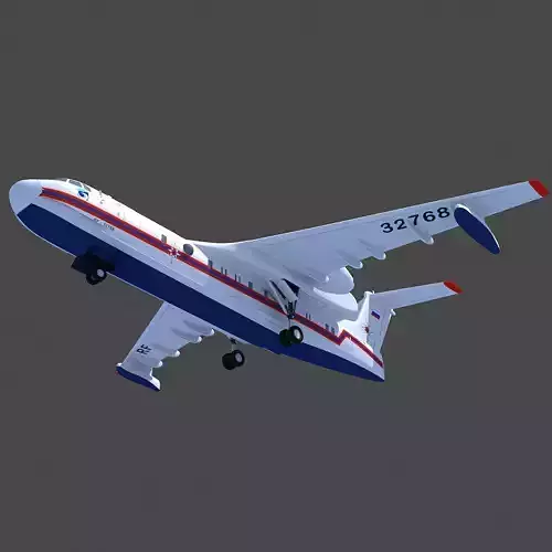  Altair White Airplane 3D model