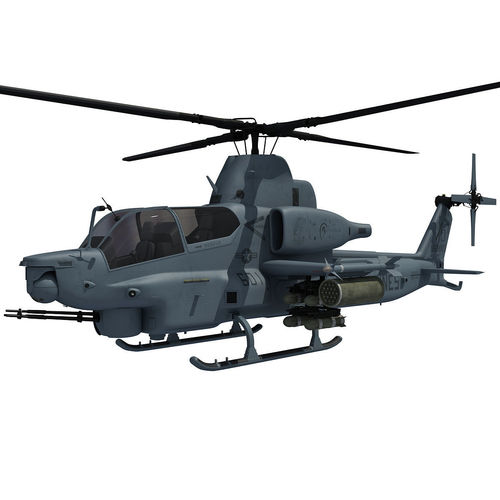 Viper Military Helicopter 3D model