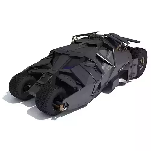 Black Batmobile 3D model