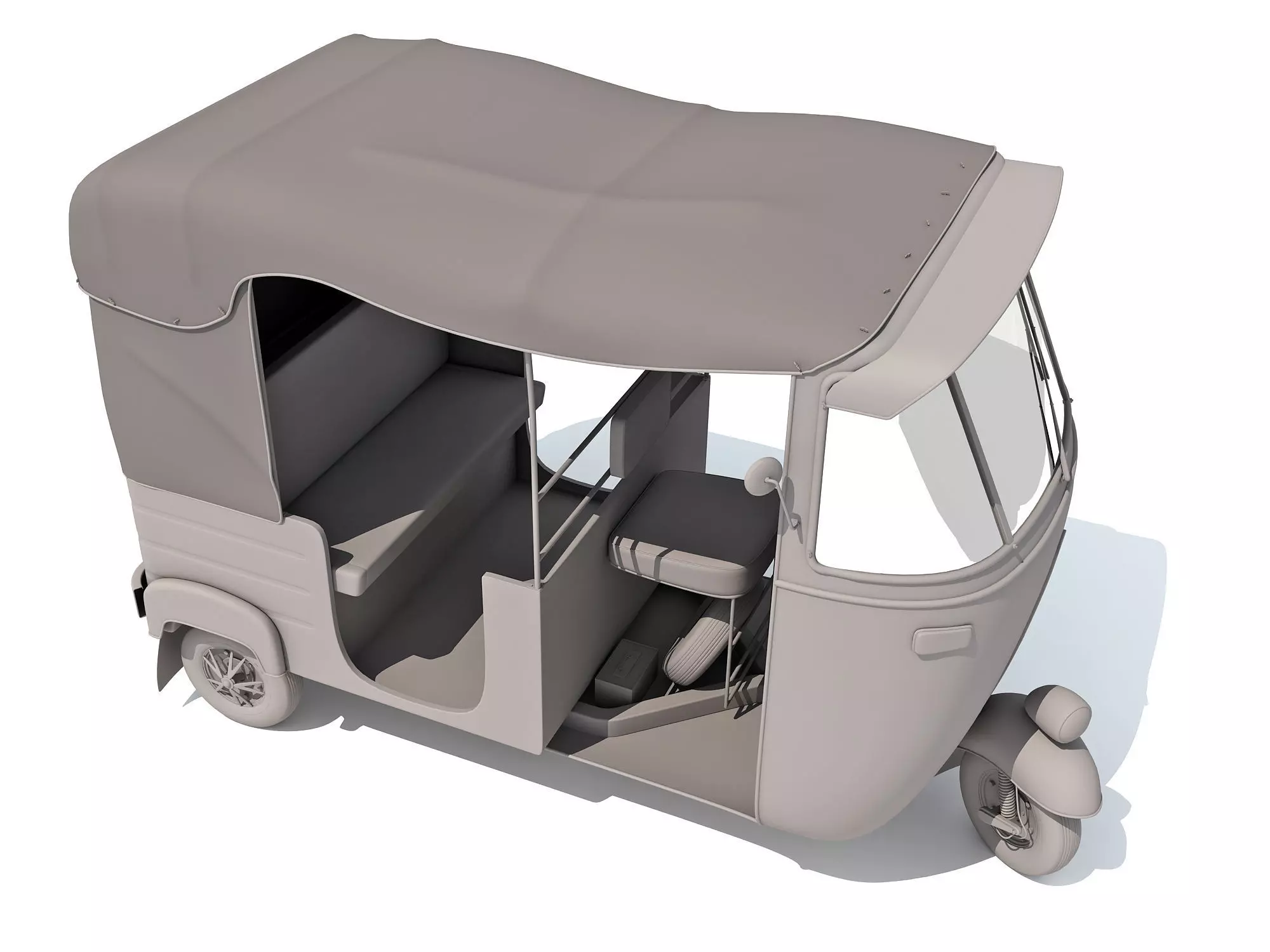 Indian Taxi Rickshaw 3D model