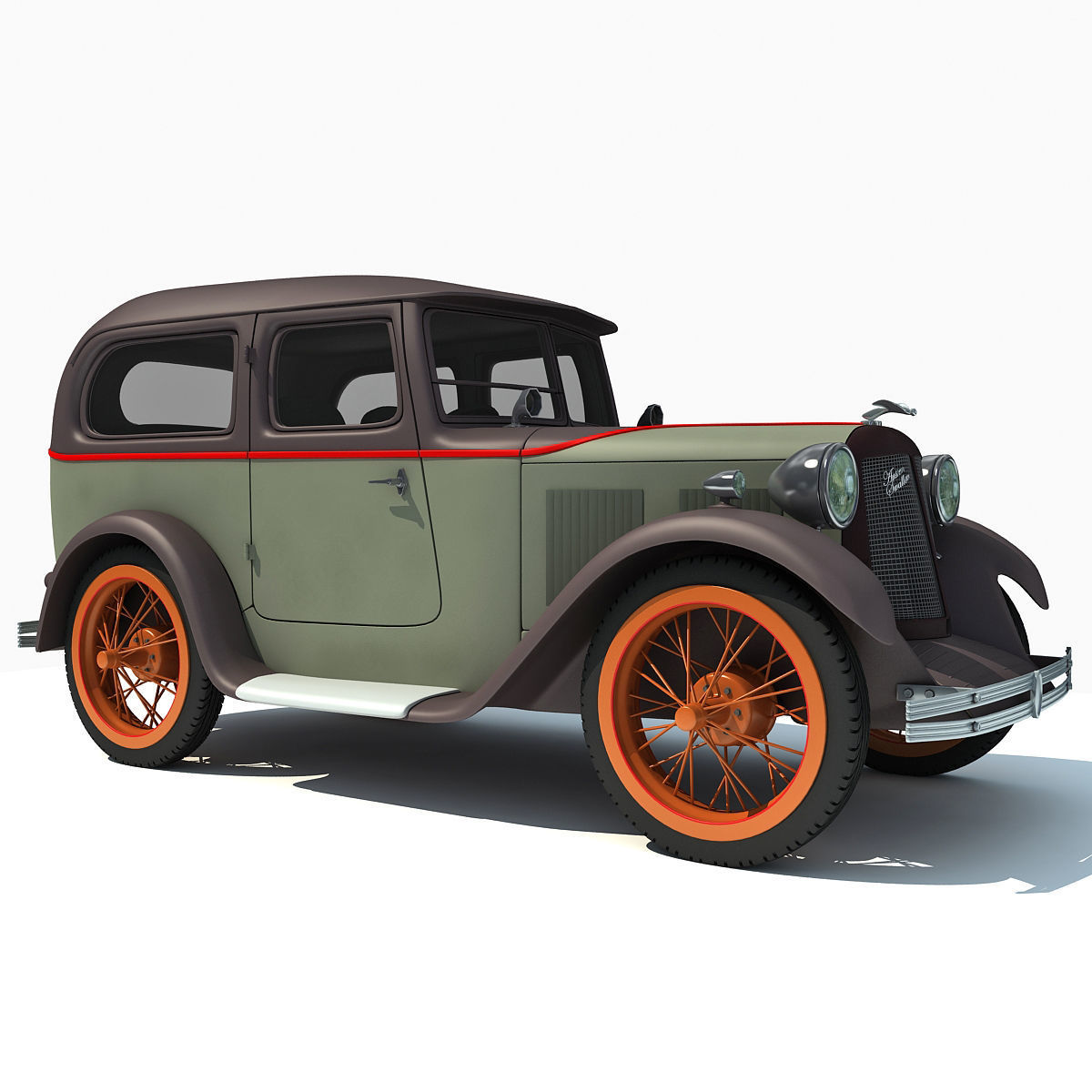 WWII Austin Vehicle 3D model_2