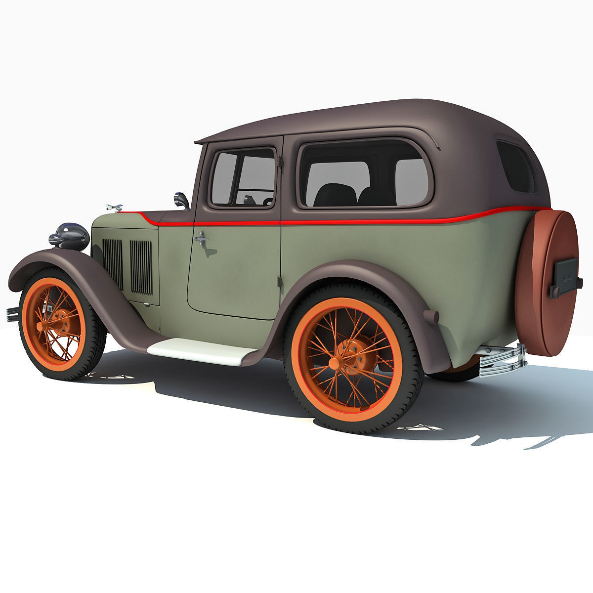WWII Austin Vehicle 3D model_4