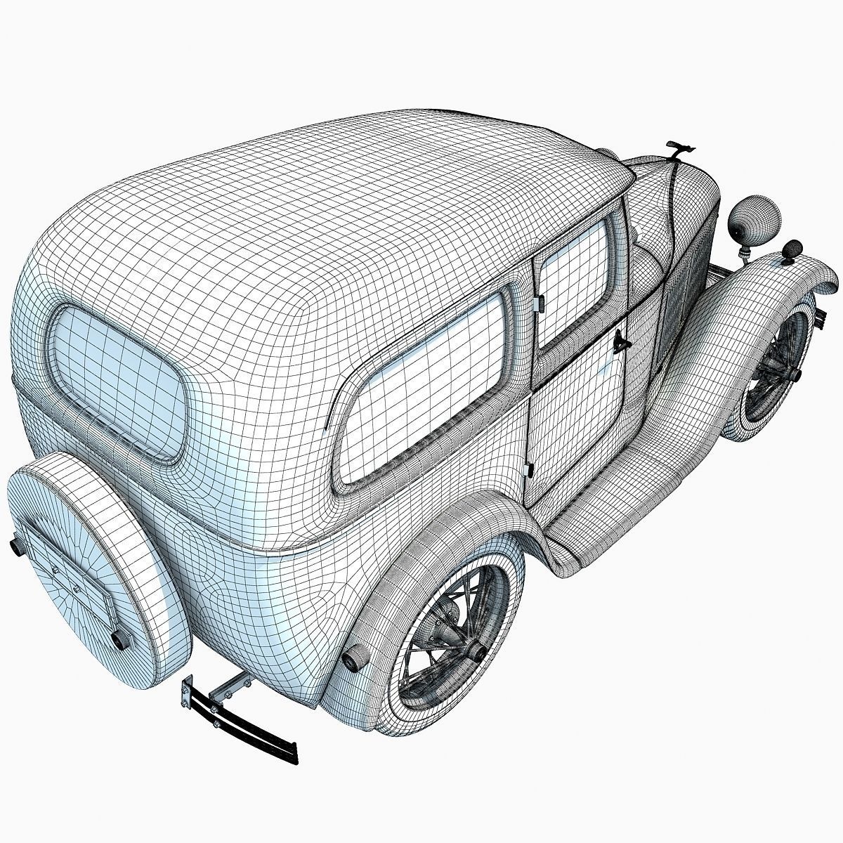 WWII Austin Vehicle 3D model_21