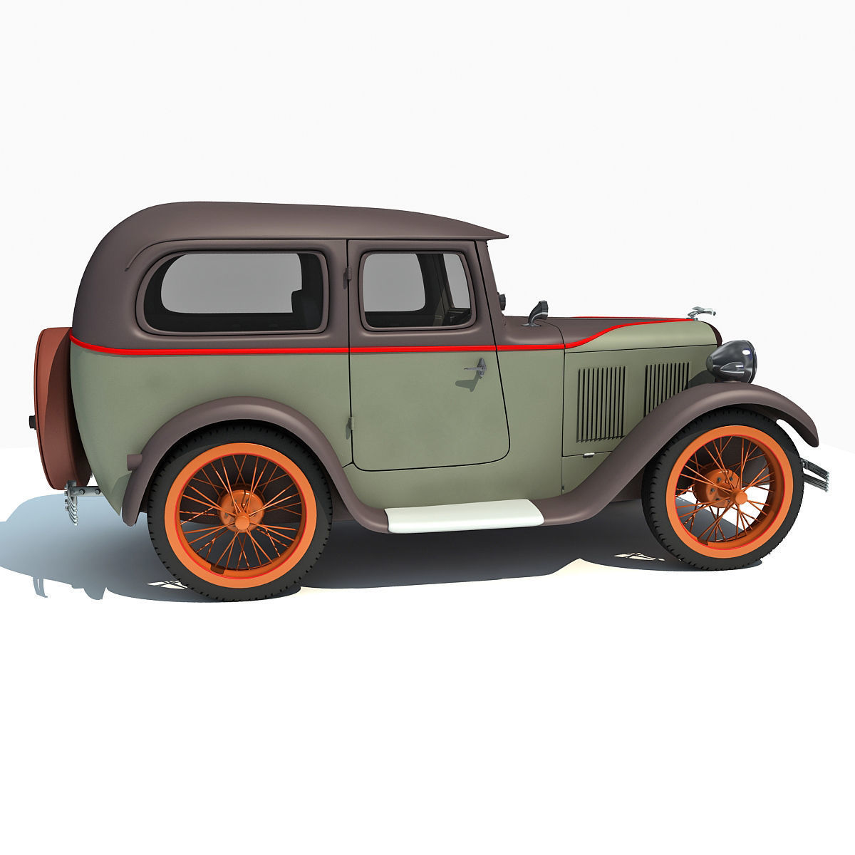 WWII Austin Vehicle 3D model_3