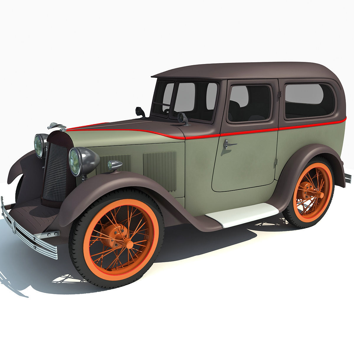 WWII Austin Vehicle 3D model_1