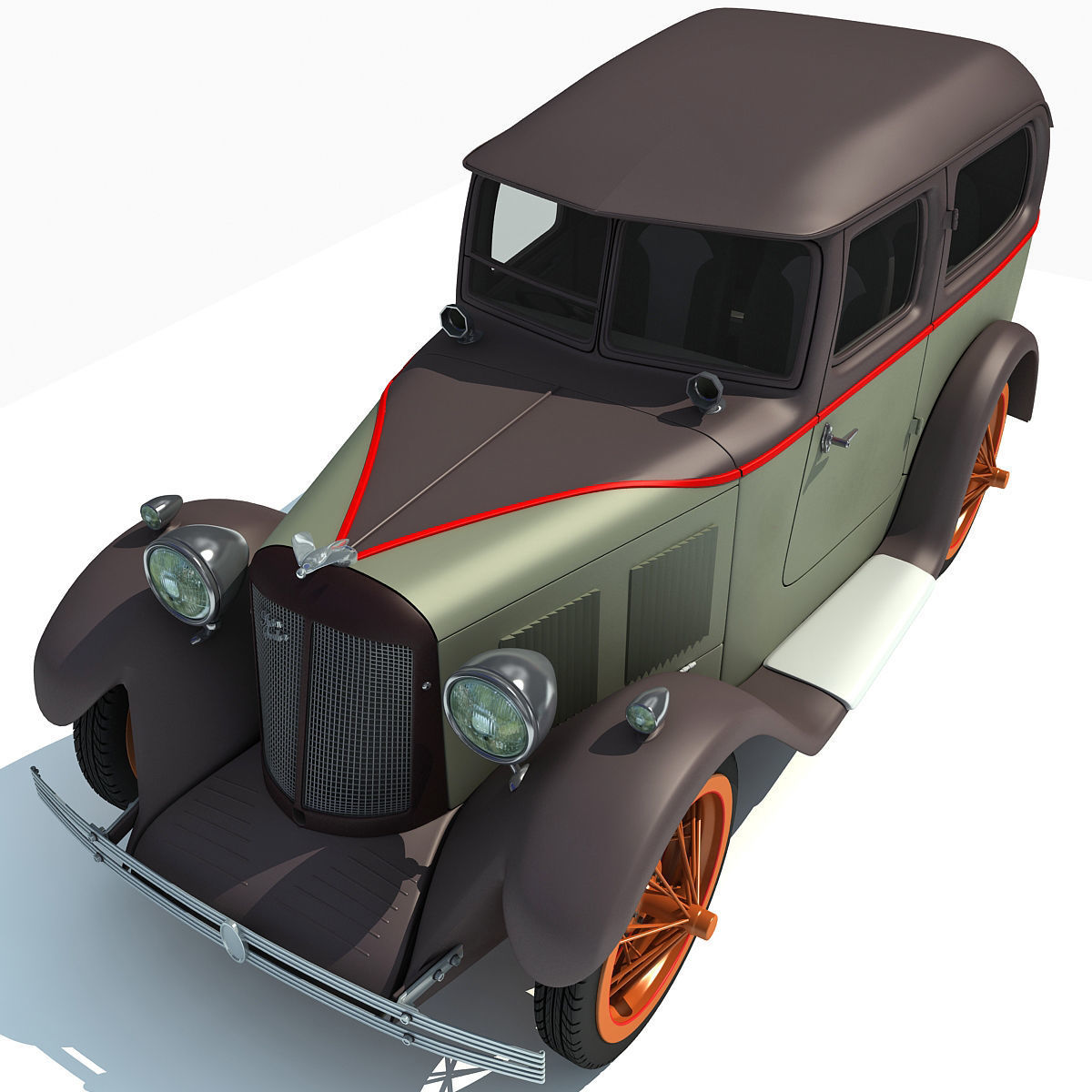 WWII Austin Vehicle 3D model_7