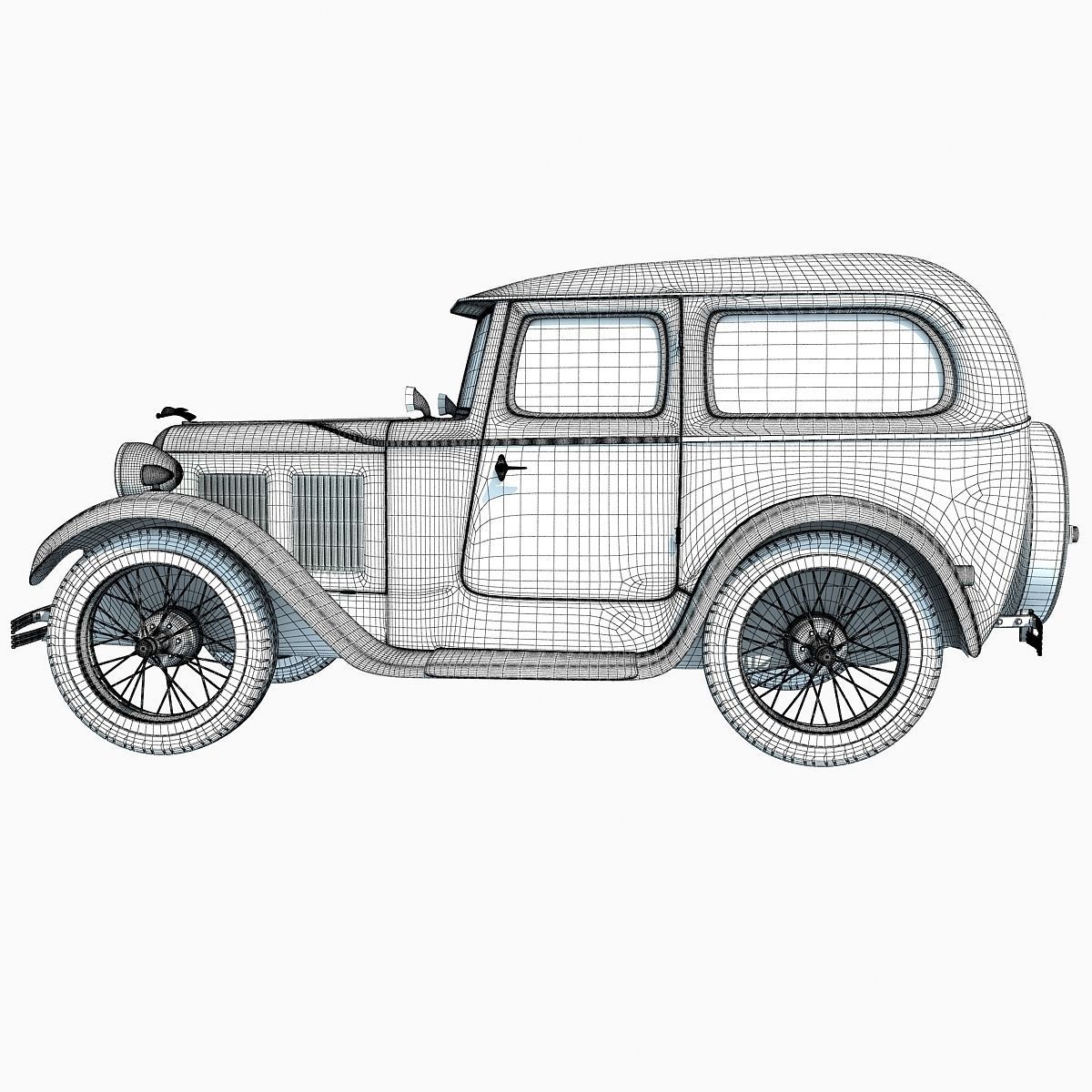 WWII Austin Vehicle 3D model_18