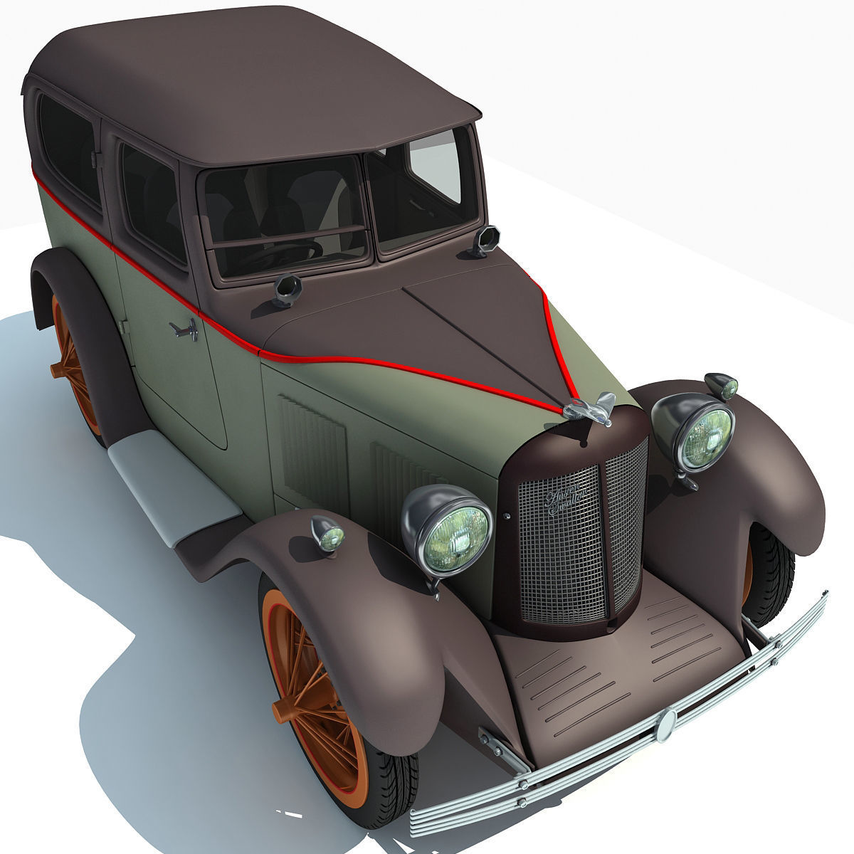 WWII Austin Vehicle 3D model_8