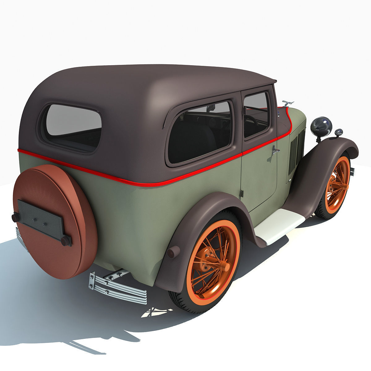WWII Austin Vehicle 3D model_6