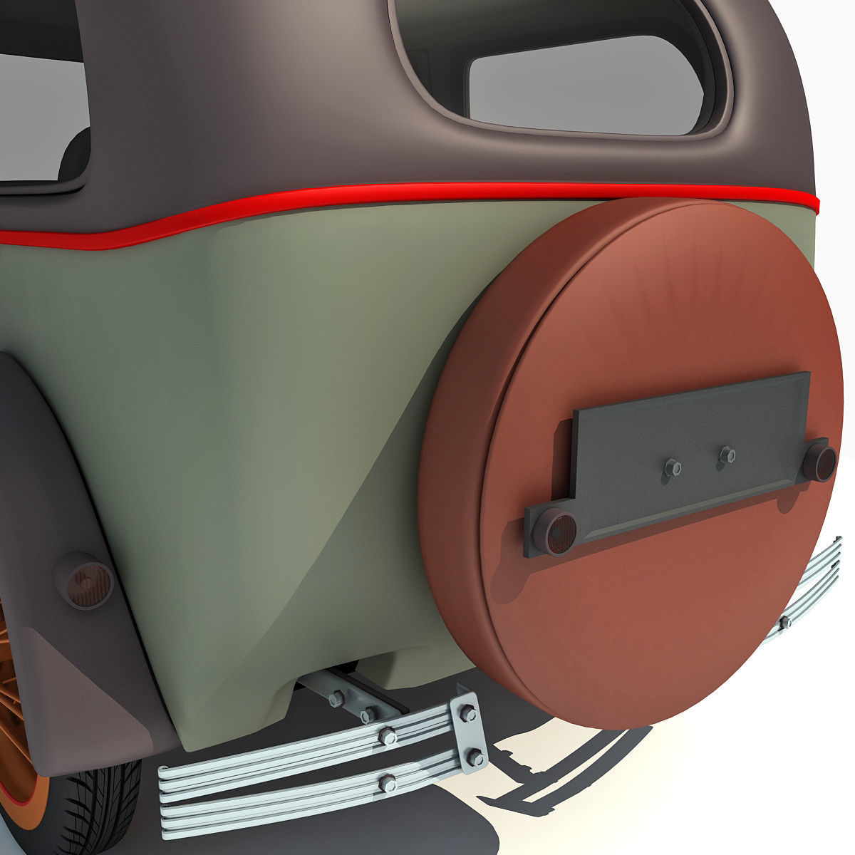 WWII Austin Vehicle 3D model_11